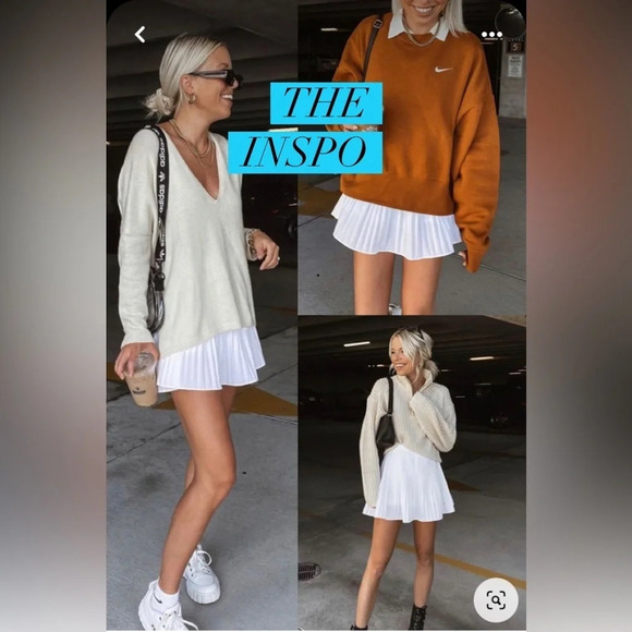 Ann Taylor Pants - Ann Taylor Pleated Tennis Sand Skort Women's Size 8